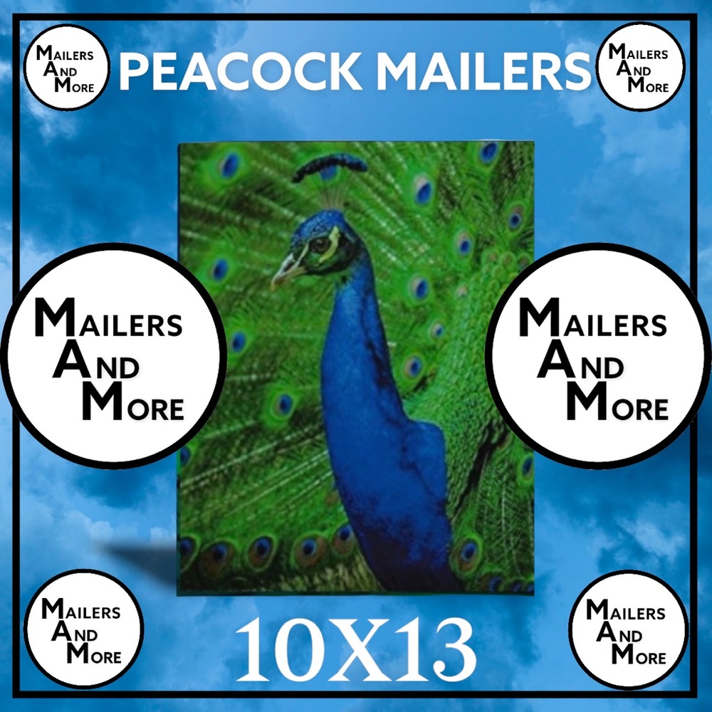 50 10X13 Poly Mailers Royal Peacock PRICE IS FIRM - Picture 4 of 8